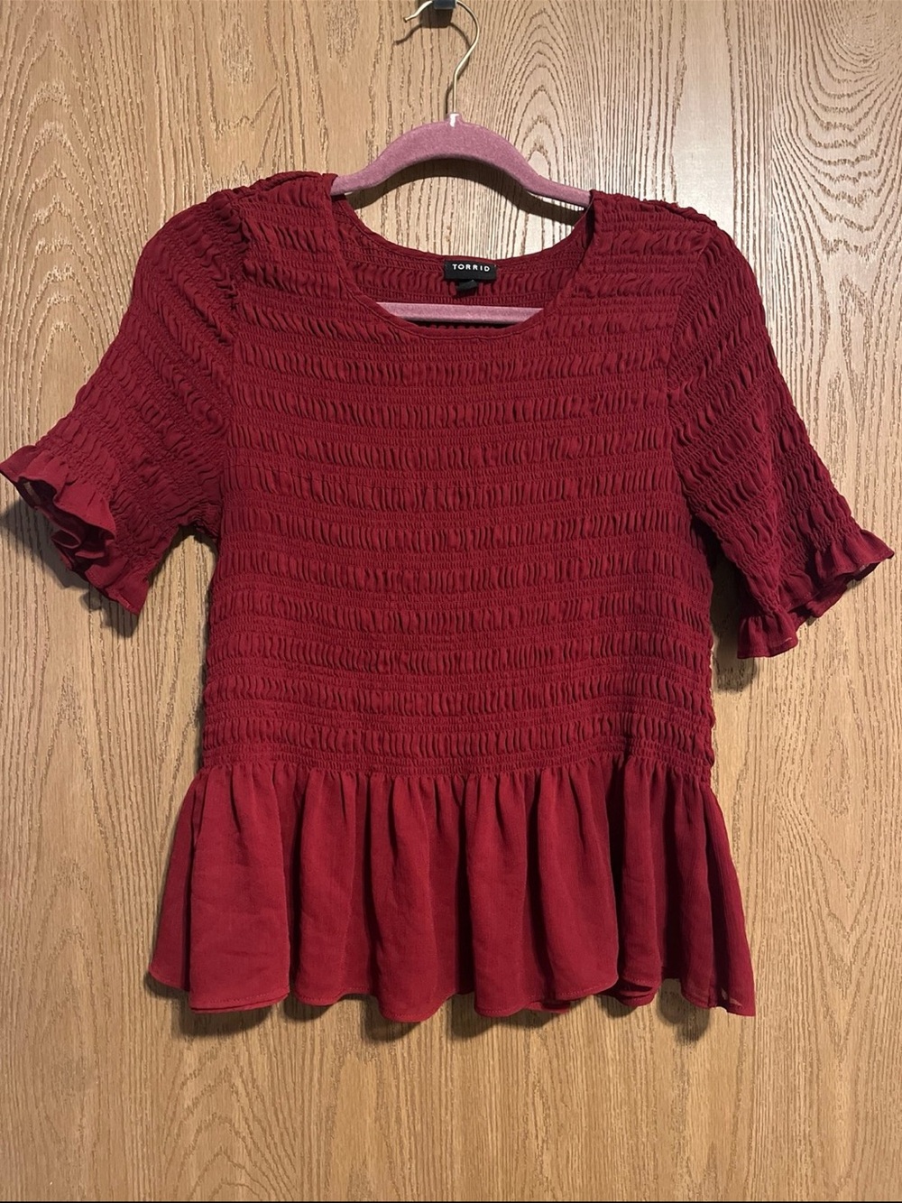 Torrid Deep Red Blouse Size 0